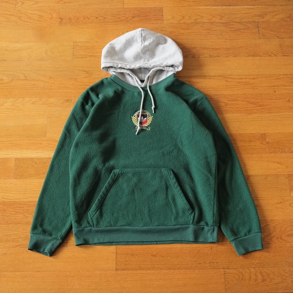 adidas Originals Other - Adidas Originals Collegiate Crest Hoodie in Collegiate Green Fleece Mens M Sport